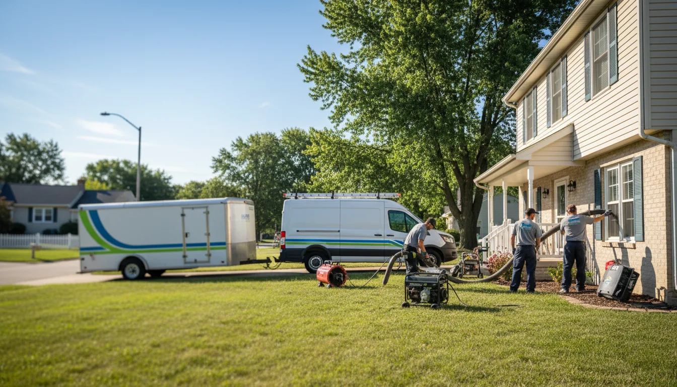 Flooded Basement Restoration And Cleanup With Repair in Winnebago, IL near me